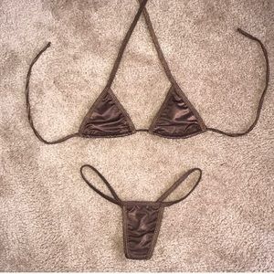 Brown stripper outfit